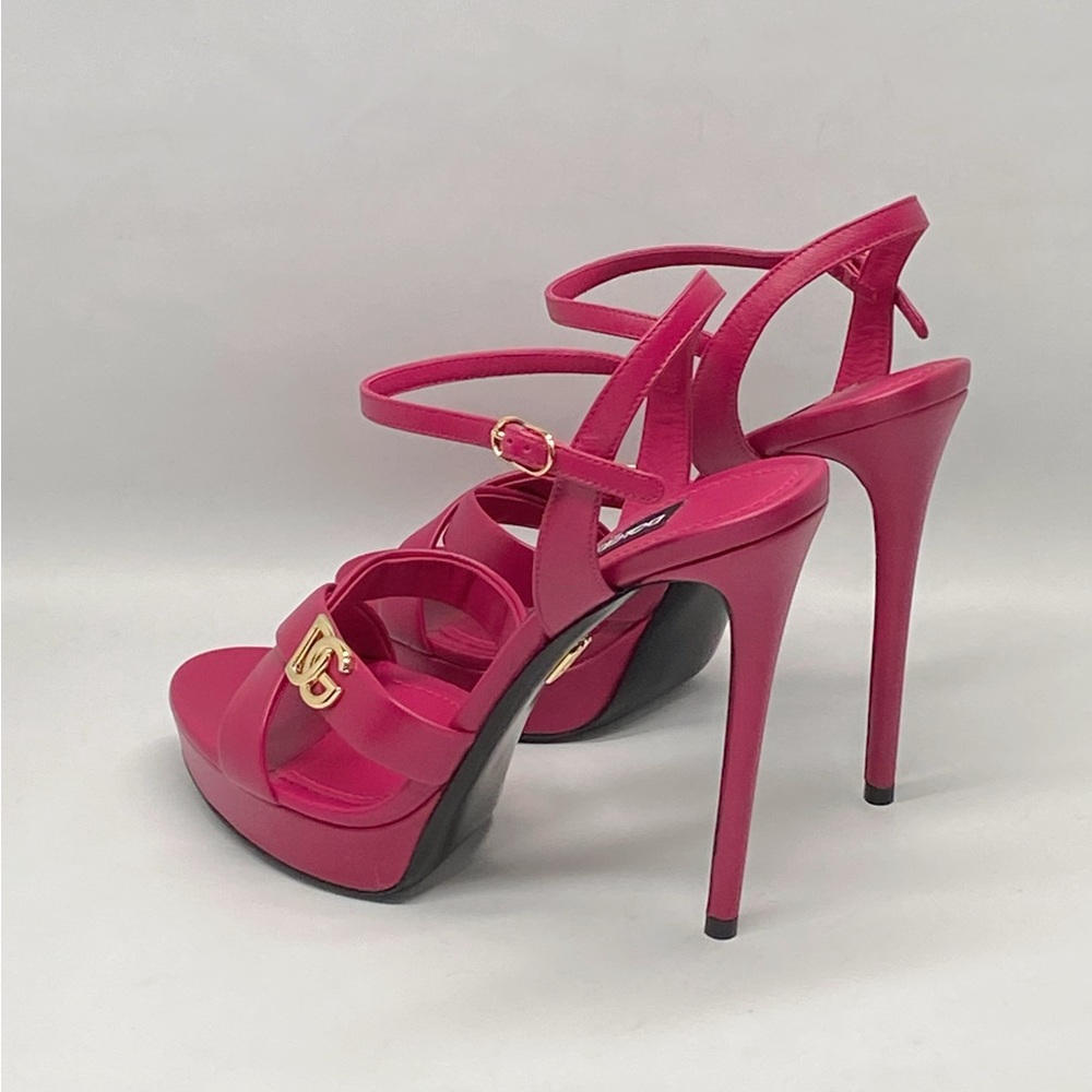 Dolce&Gabbana Platform Leather Sandals - Picture 7 of 13